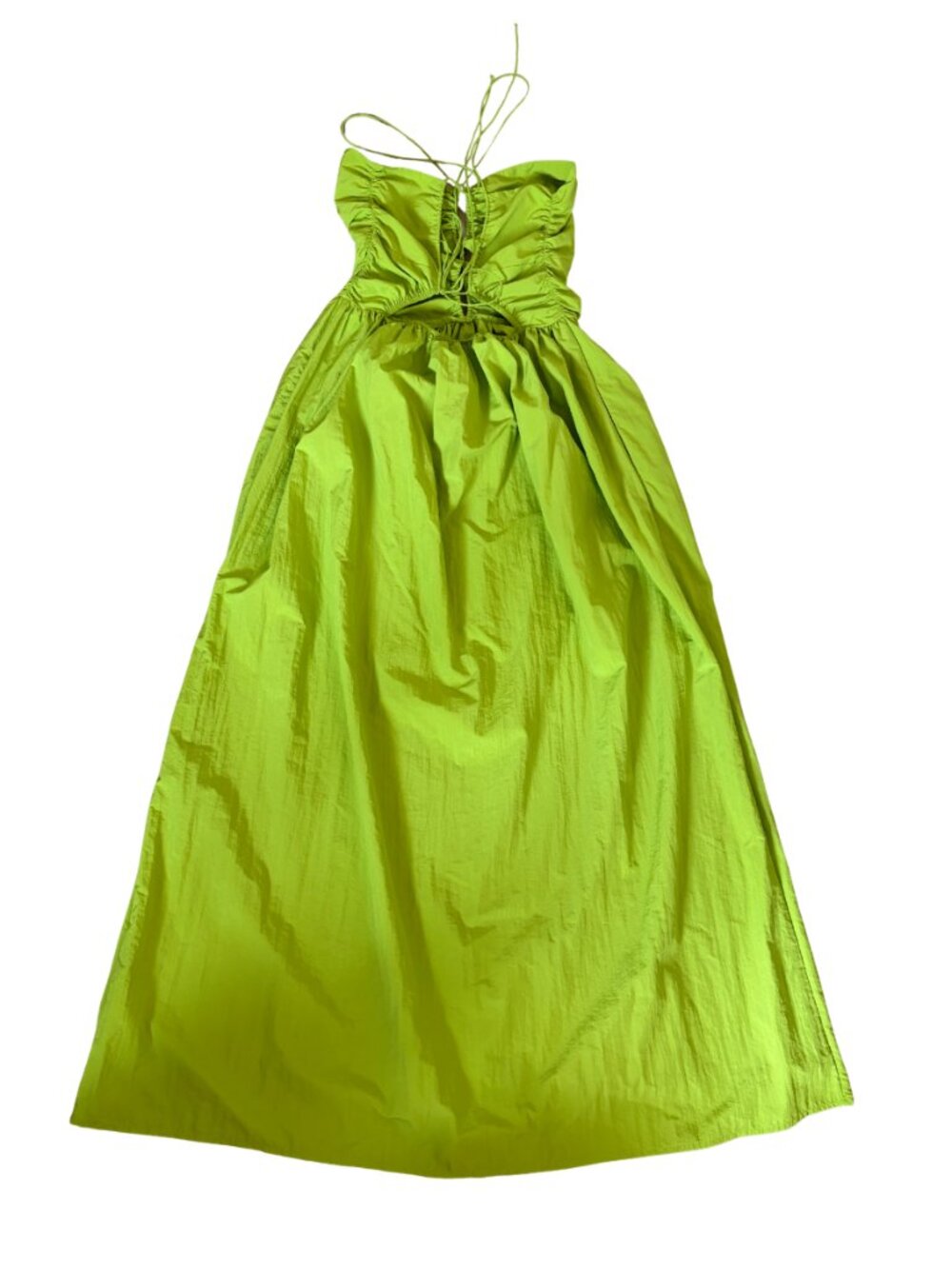 Rails Silvia Midi Dress Banana Leaf NWT Small Cutout Resort Vacation - Picture 5 of 11